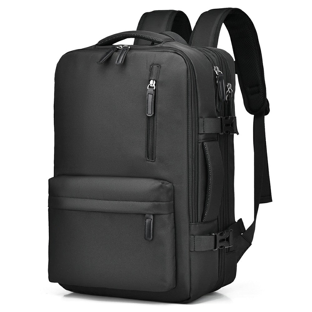 POFOKO PV24 Capacity Expandable Travel Backpack Student Laptop Carrying Daypack with USB Port - Beige POFOKO PV24 Capacity Expandable Travel Backpack Student Laptop Carrying Daypack with USB Port - Beige